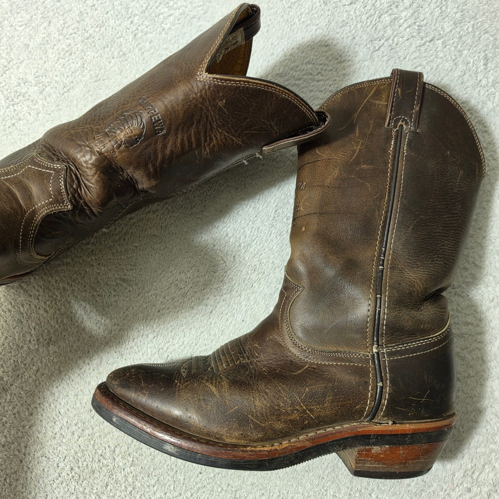 Chippewa Boots Mens 9EE Brown Leather Vibram Sole USA Made 29300 Oil Resistant